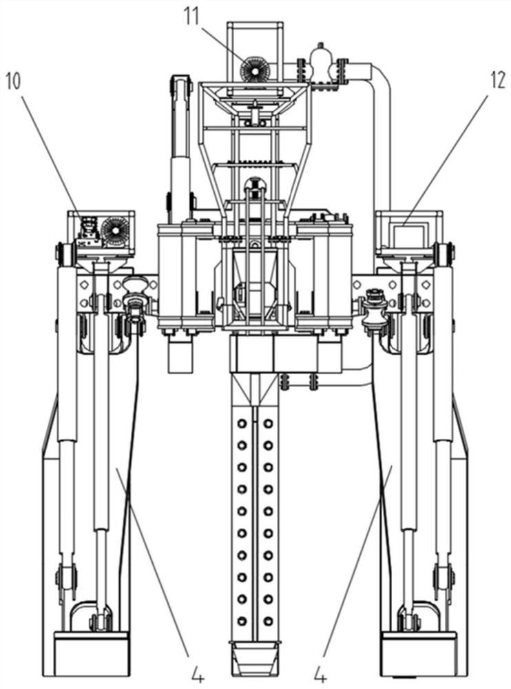 Embedded plough and working method thereof