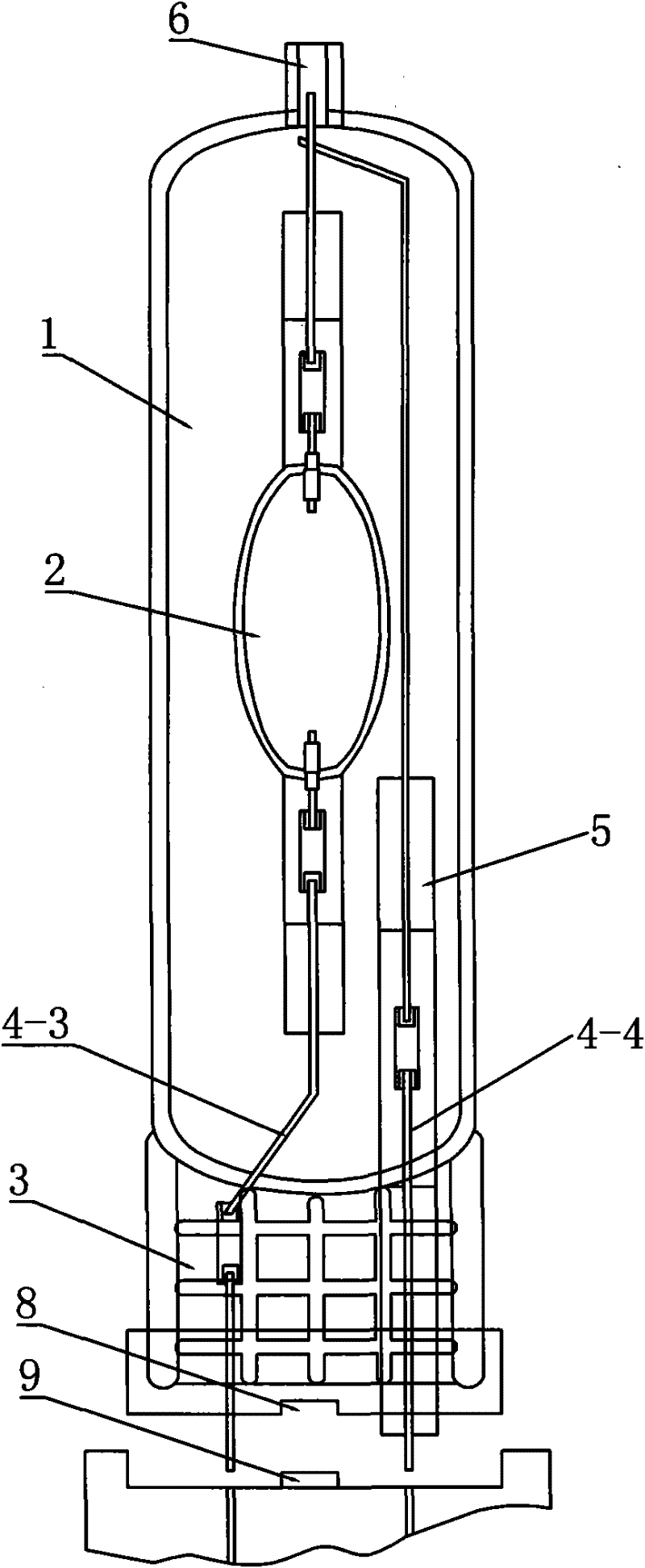 Xenon lamp and manufacturing process thereof