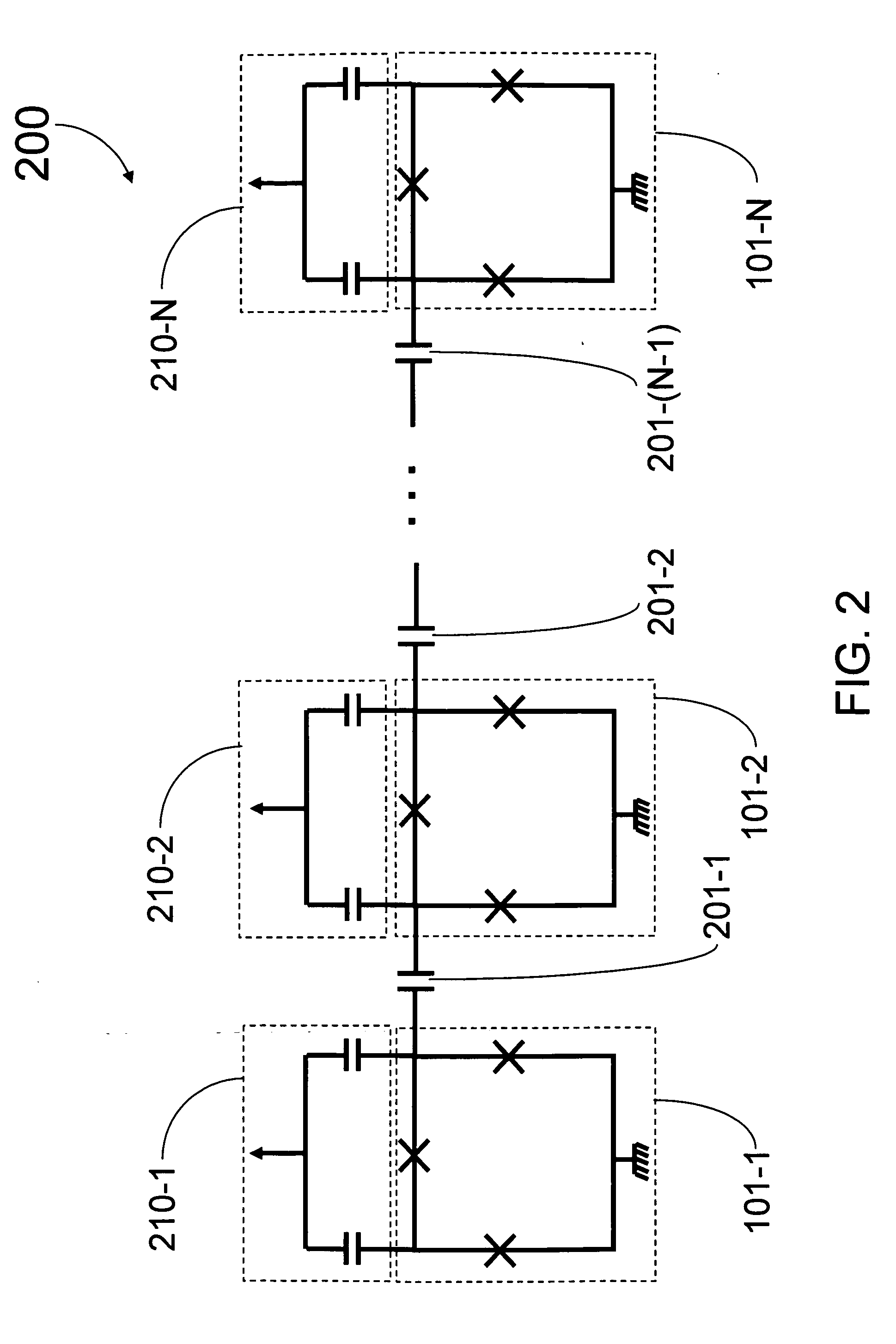 Superconducting qubit with a plurality of capacitive couplings