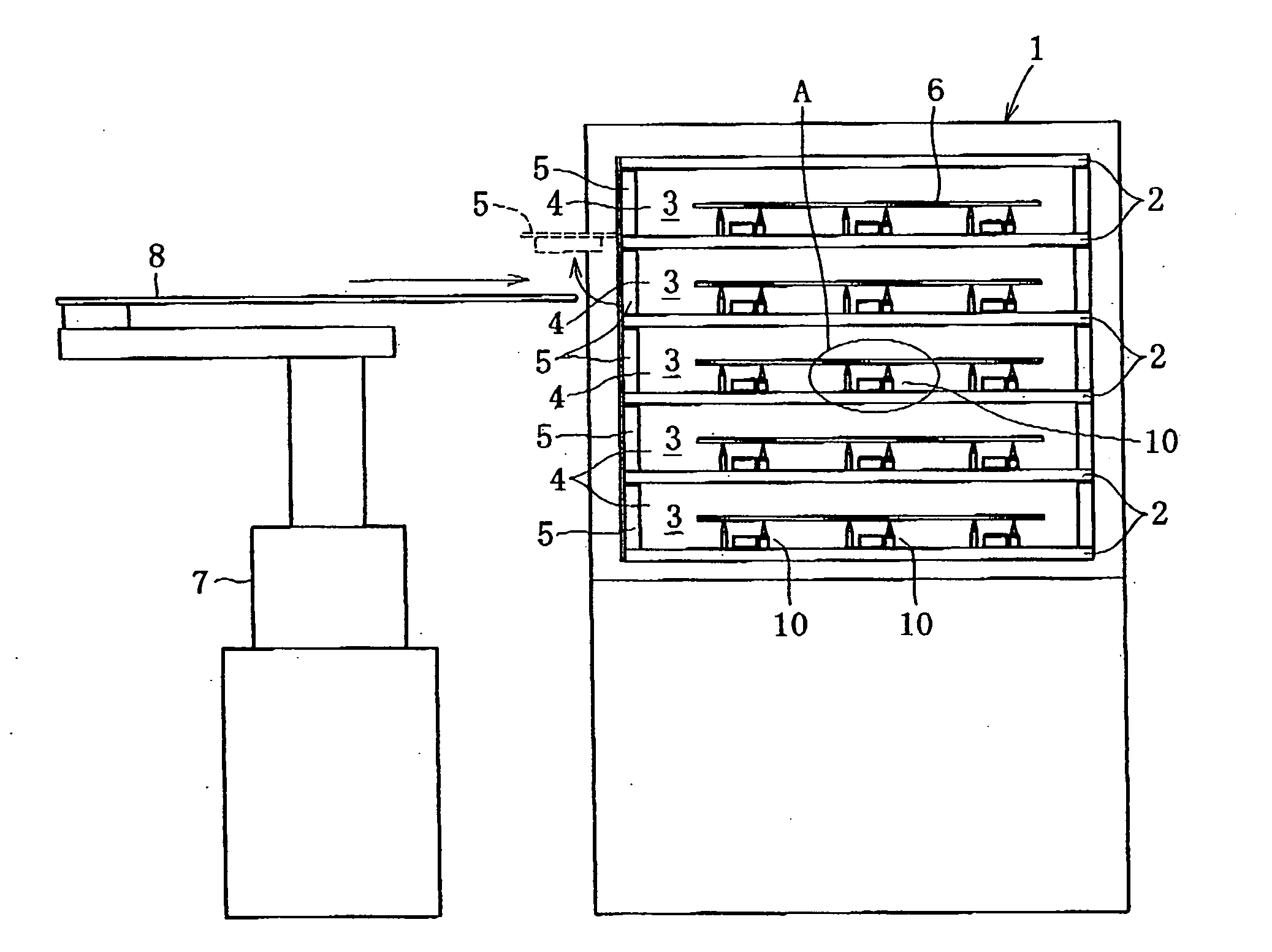 Drying furnace for cated film