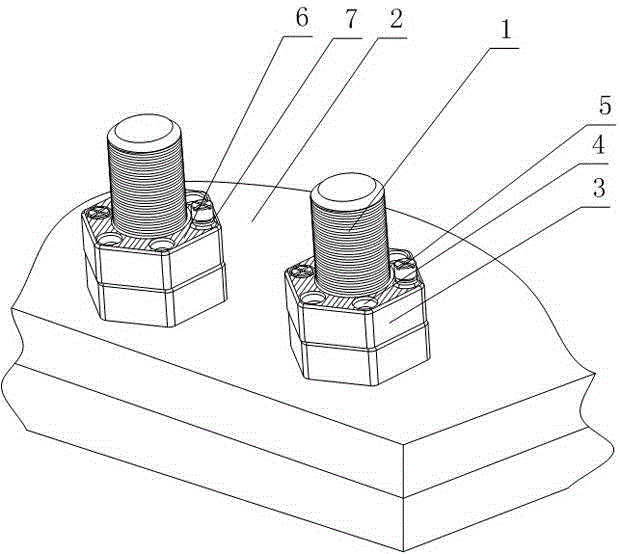 Fastening structure suitable for movable floating nuclear power plant platforms