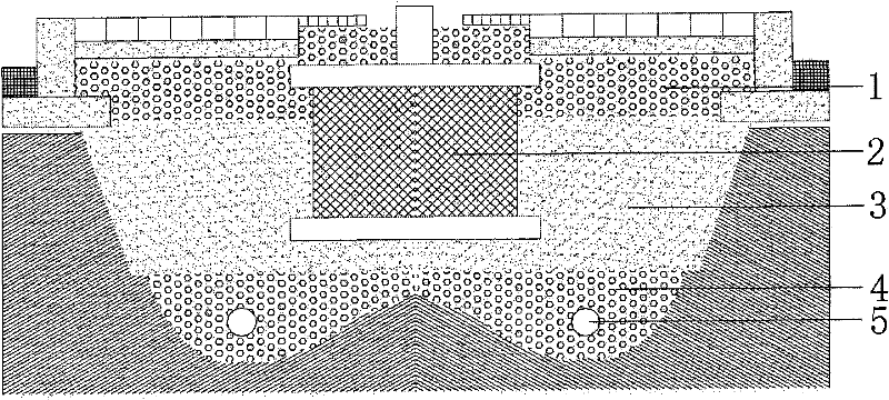 Method for improving urban degraded soil in coastal regions by constructing artificial section