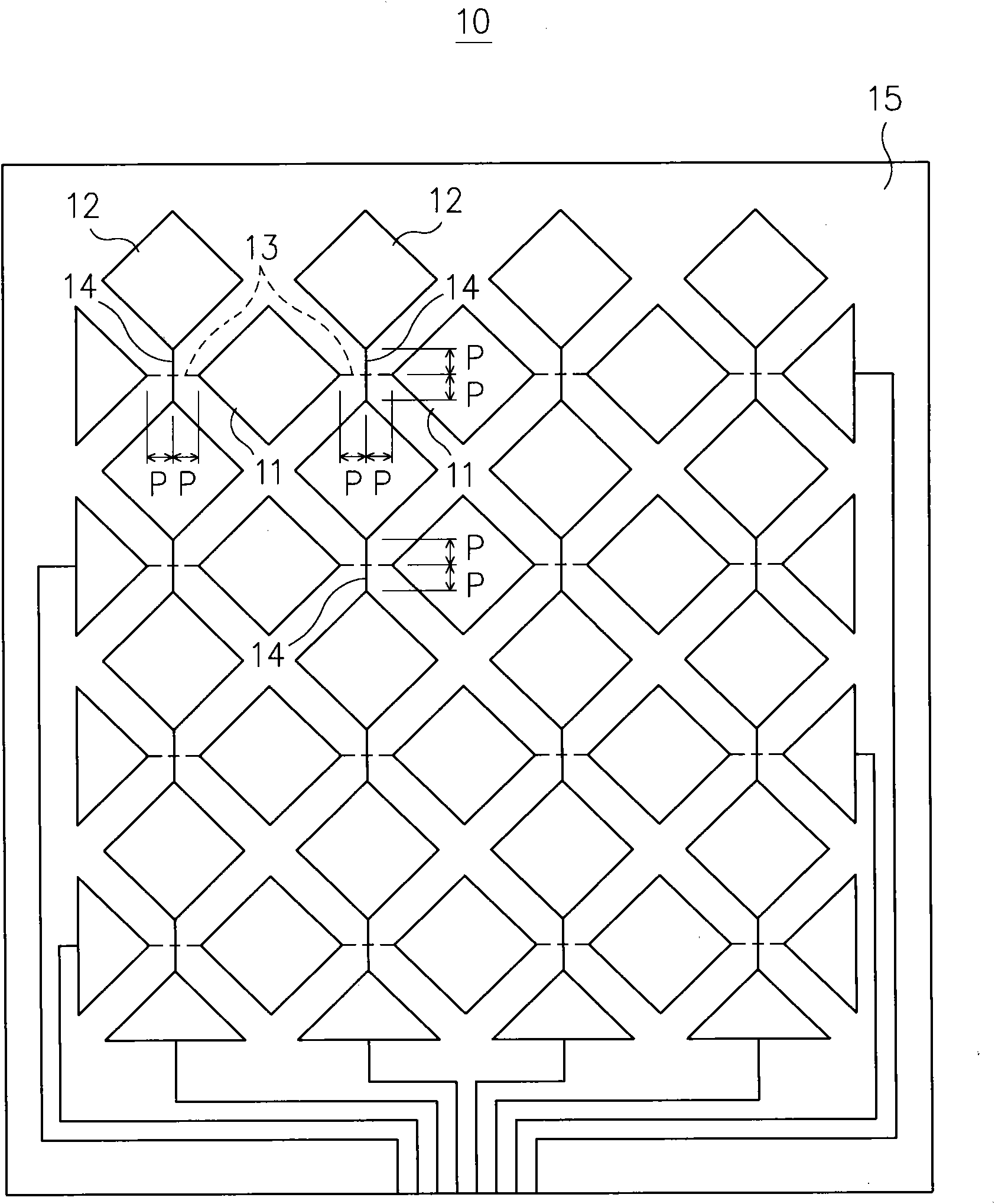 Touch panel structure and touch display device