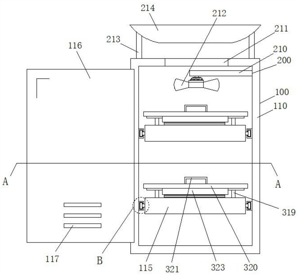 Handkerchief paper storage device with damp-proof mechanism