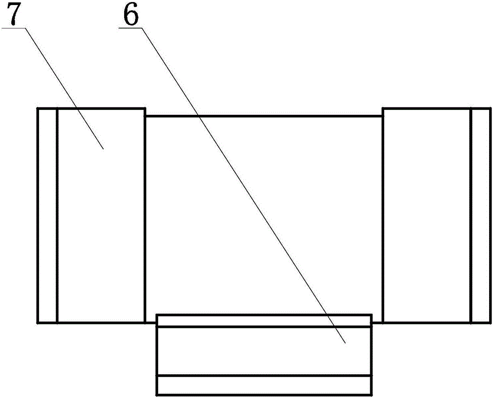 Ceiling variable-diameter bending air pipe