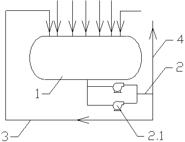 Pipeline system of second condensation tank