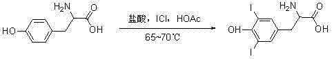 Improved L-thyroxine sodium synthesis method