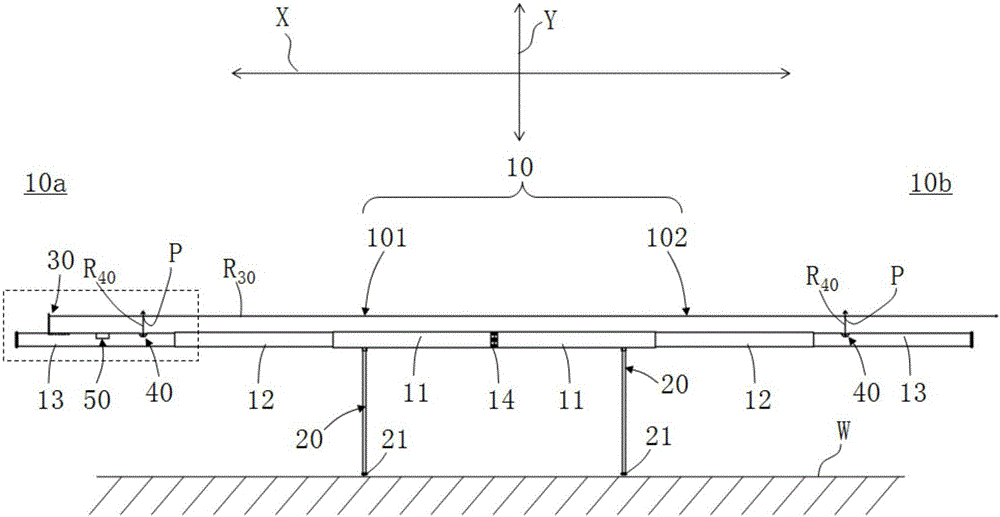 Laser marking positioning device and building snapping line marking positioning method