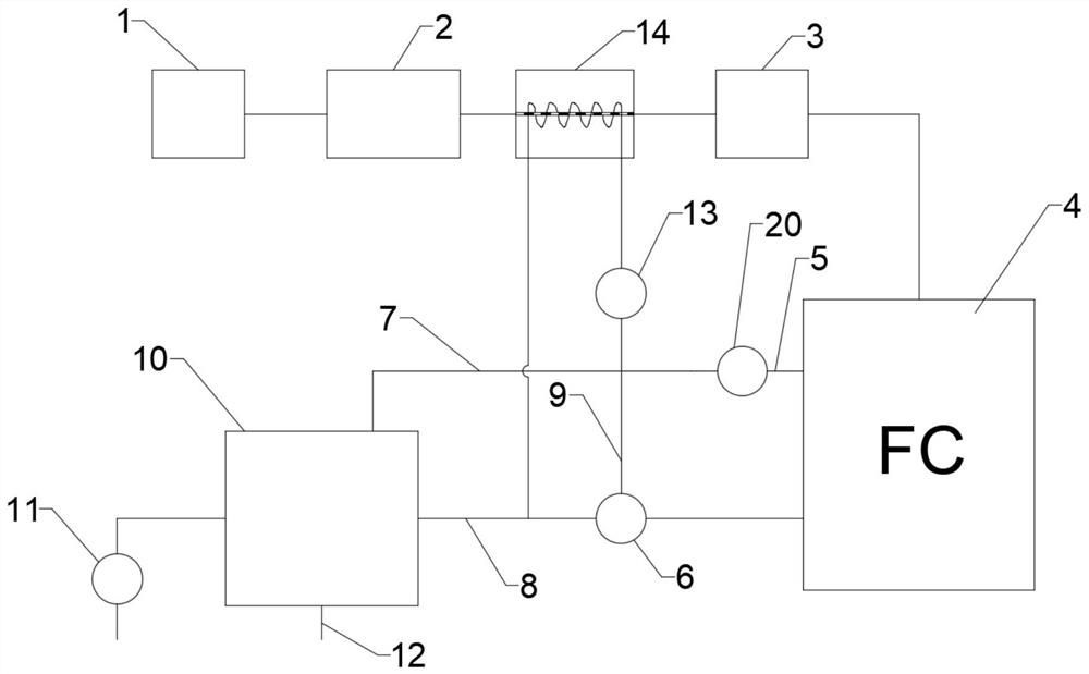 Hydrogen fuel cell waste heat utilization system