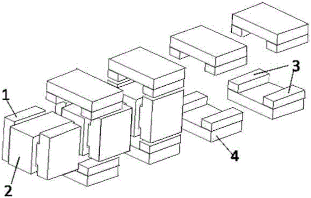 Double-face double-magnetic-circuit transverse flux linear permanent magnet motor