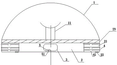 Waterproof and ventilation type intelligent lamp