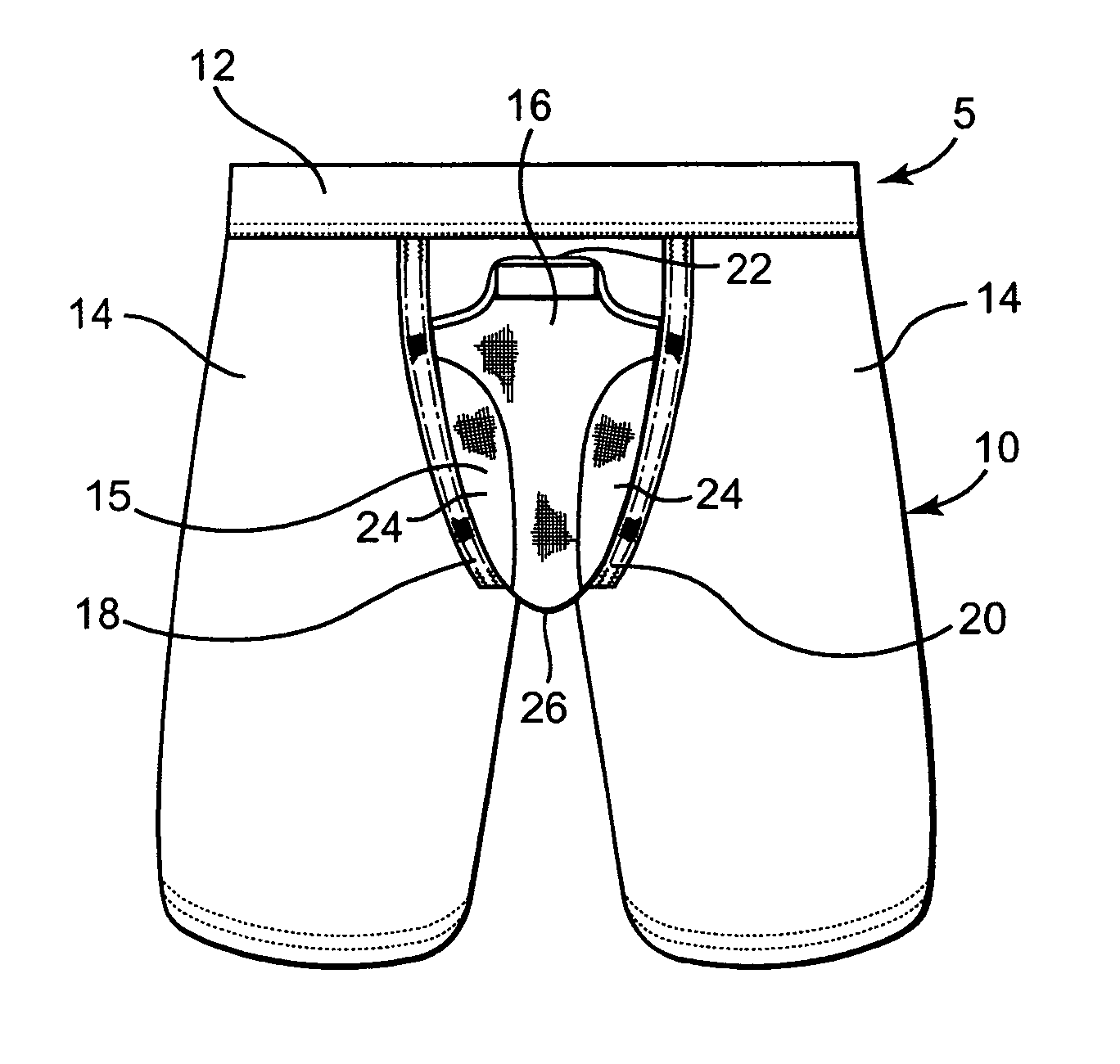 Jock support short