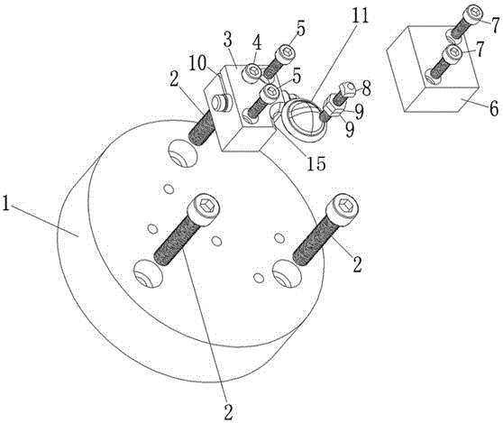 Special fixture for machining the round cap of special-shaped integrated parts