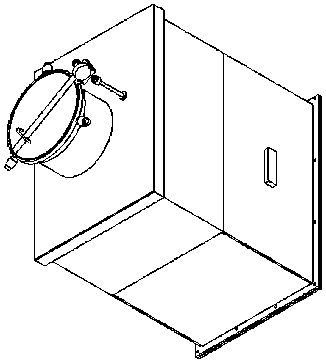 Ball valve type shielding transfer device