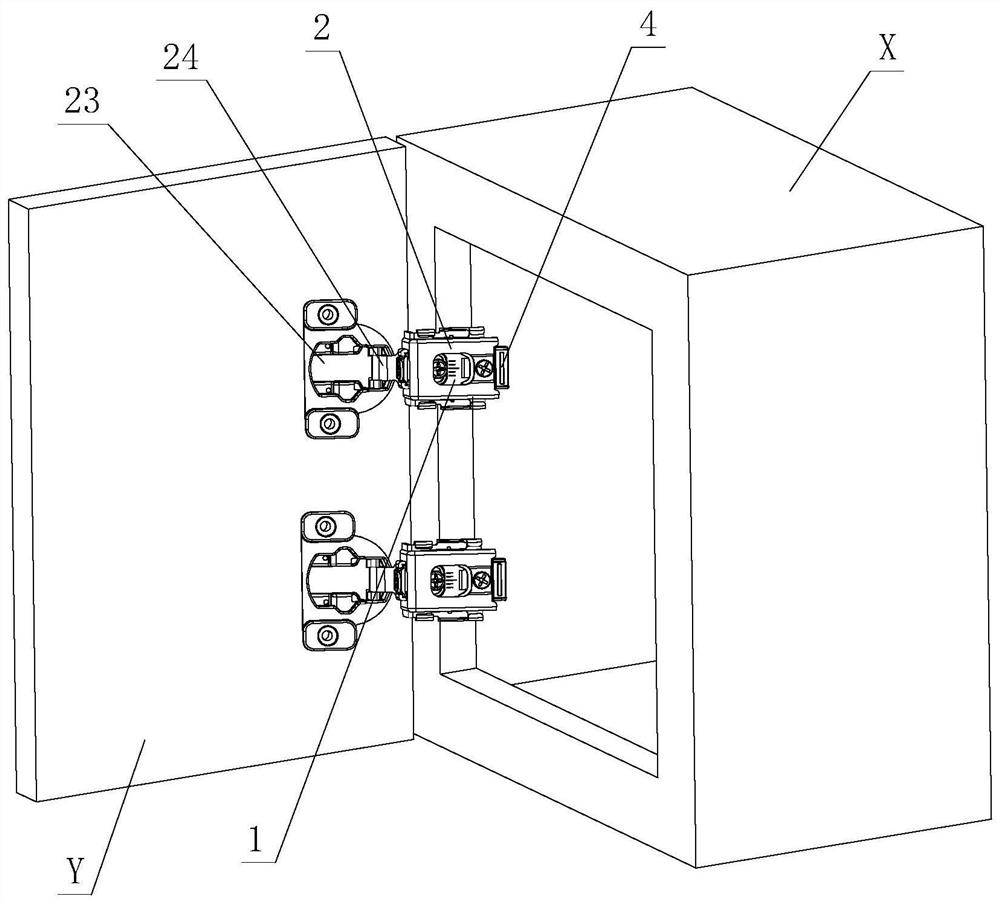 Quick disassembly and assembly structure for furniture hinge