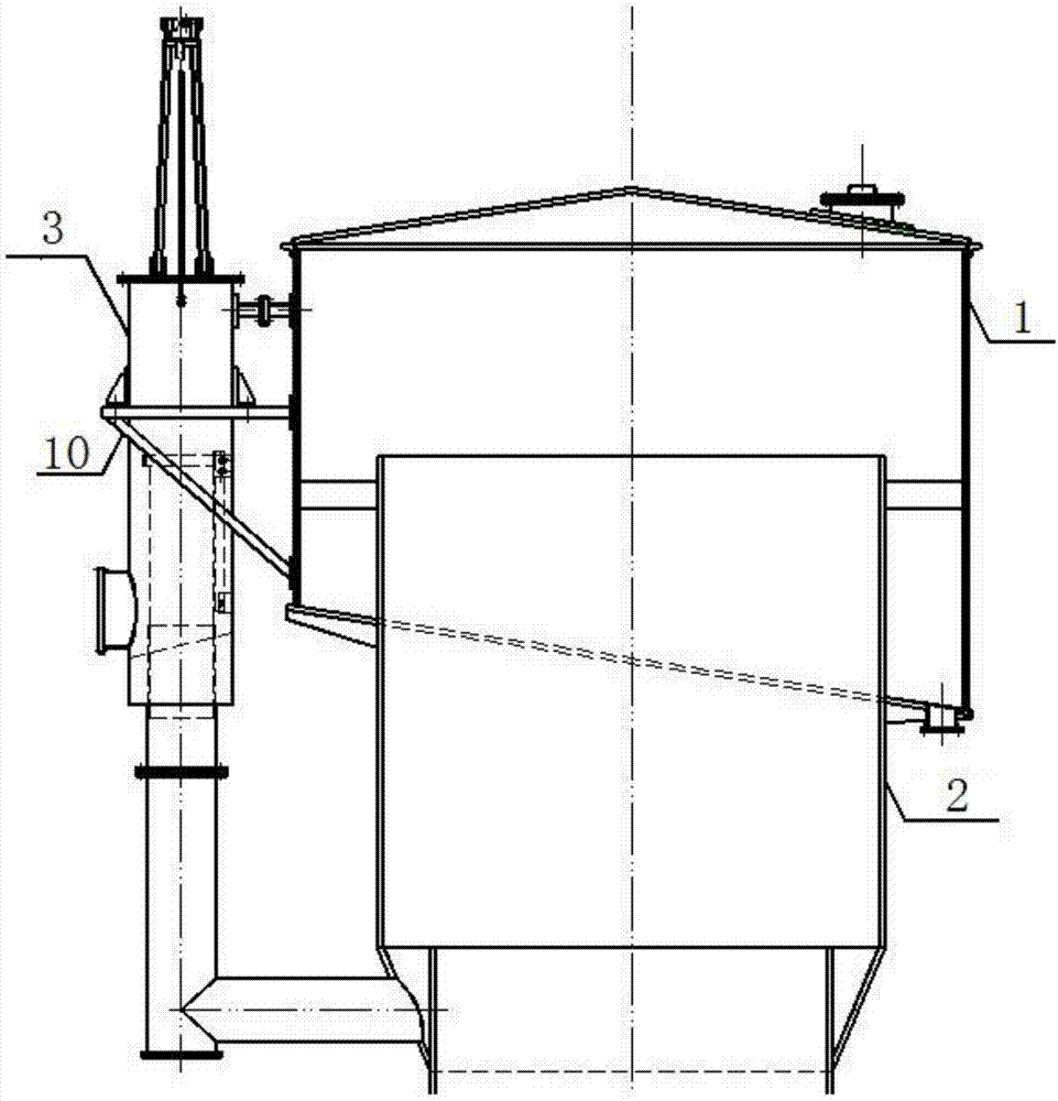 Desulphurization regeneration tower electric liquid level adjusting device, and regeneration tower working method