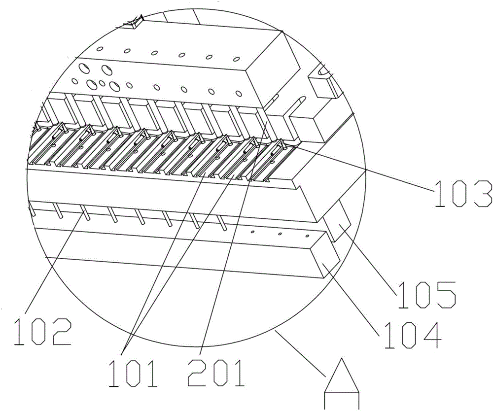 Intravenous needle wing panel feeding device