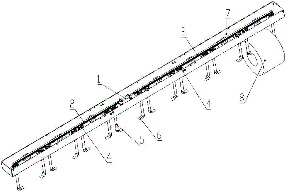 Intelligent material picking and releasing device of combing machine