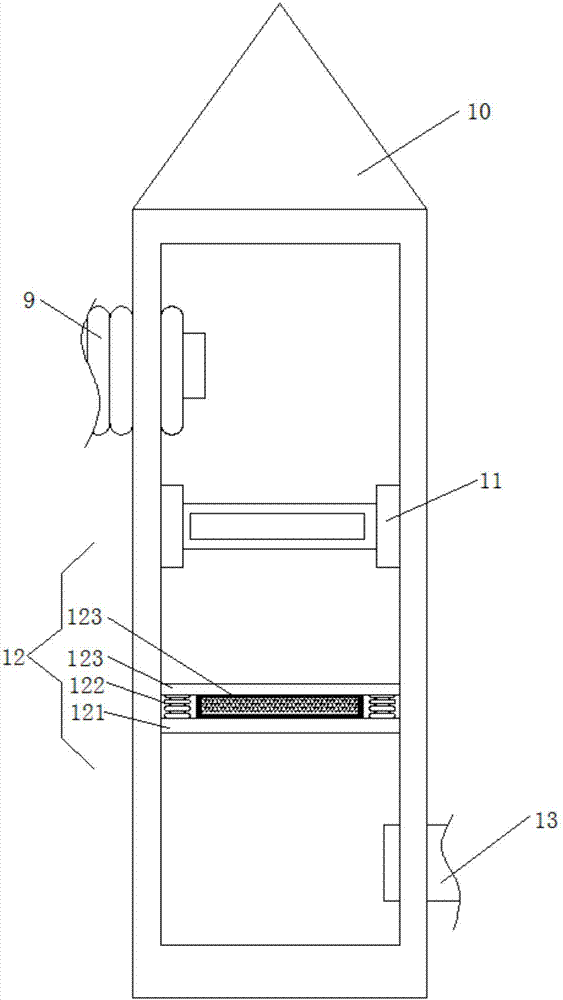 Efficient paint waste gas treatment device