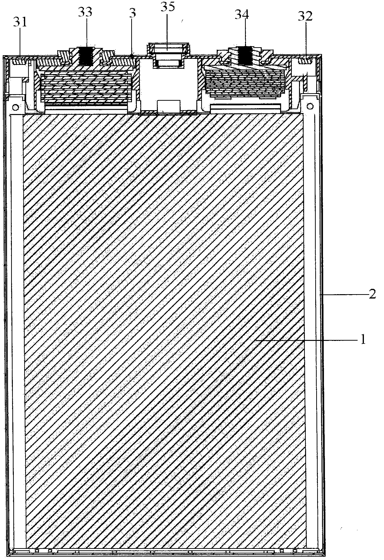 Liquid injection method of lithium-ion power battery