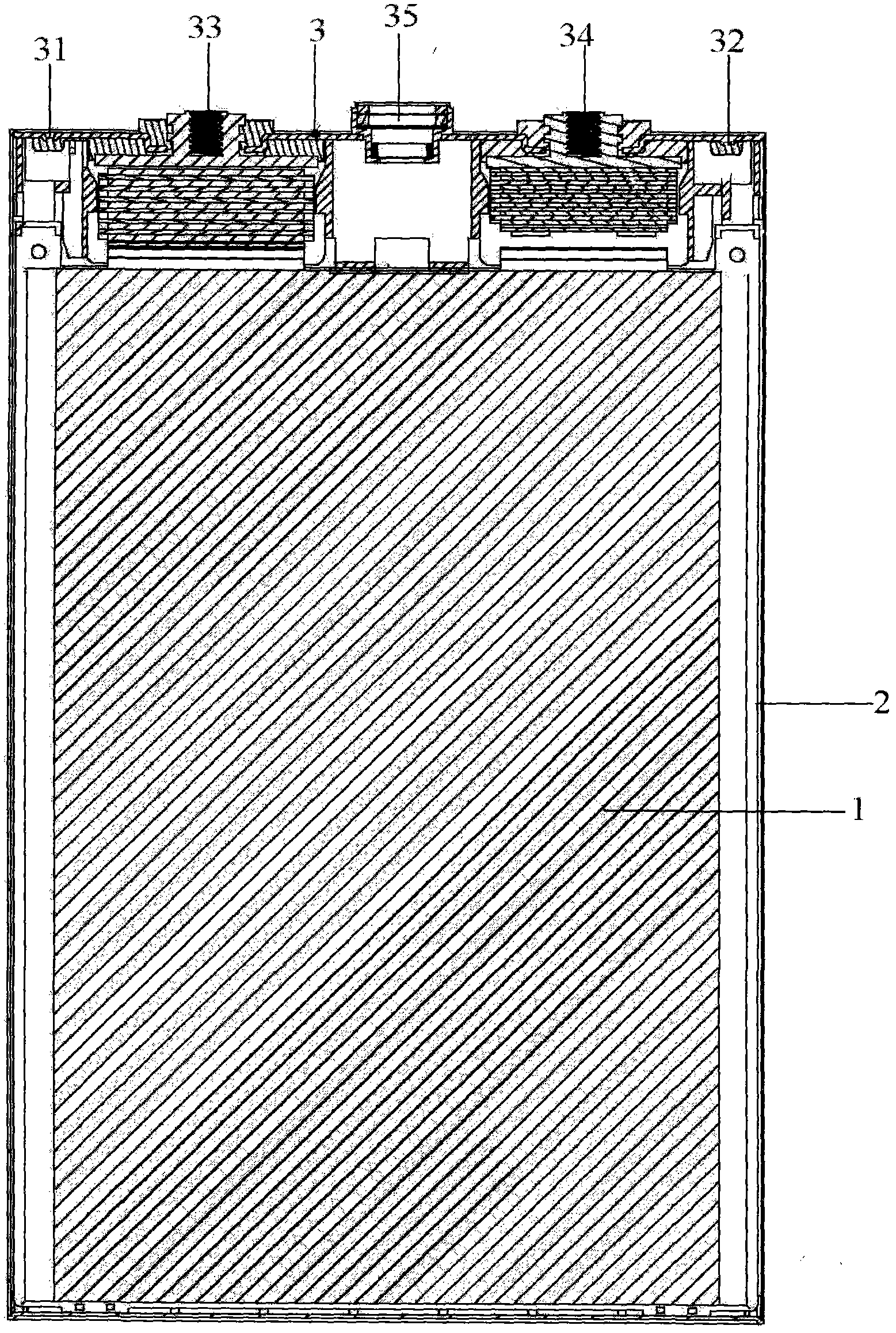 Liquid injection method of lithium-ion power battery