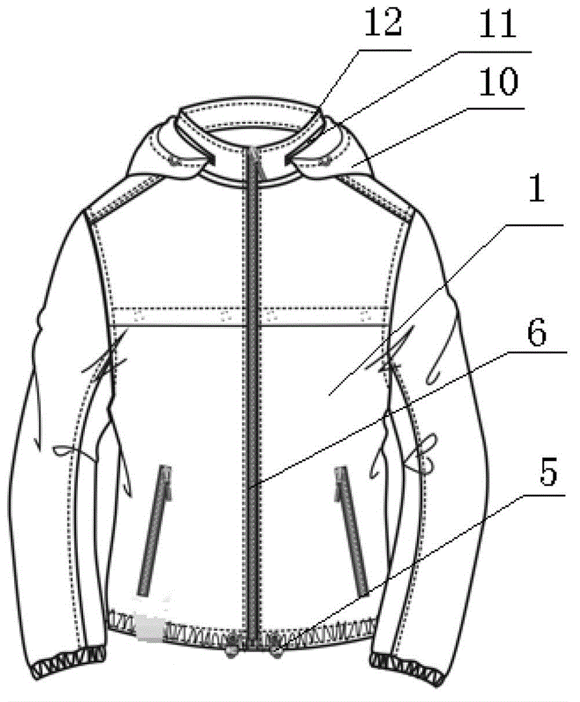 Hidden weatherproof jacket