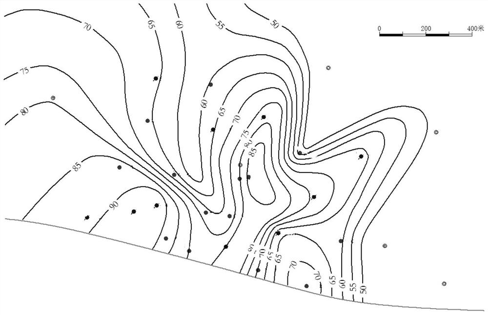 Riverway microfacies depicting method for glutenite oil reservoirs