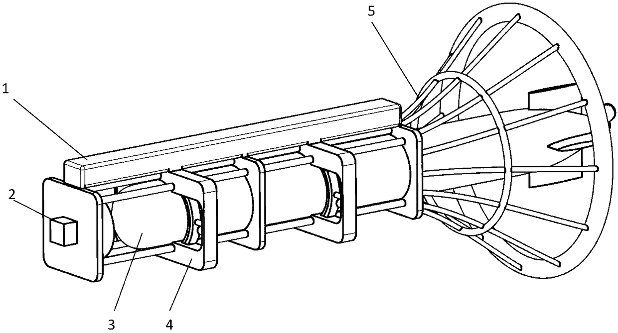 AUV (Underwater Autonomous Vehicle) underwater recovery locking mechanism