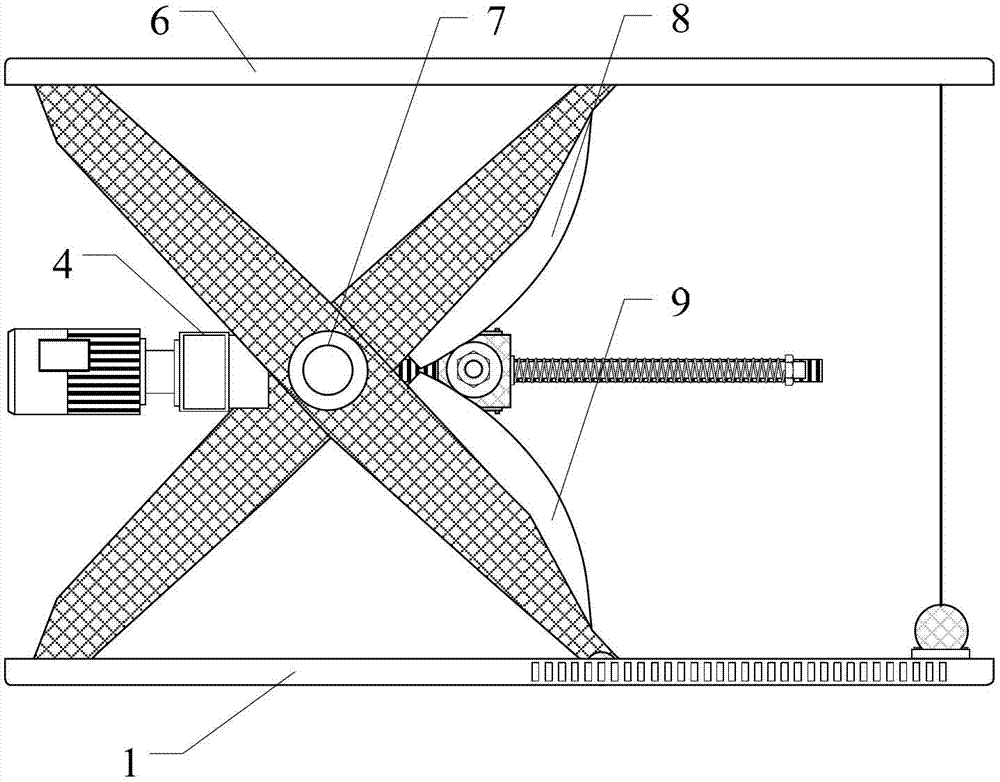 Electric lifting table with spring balanced design