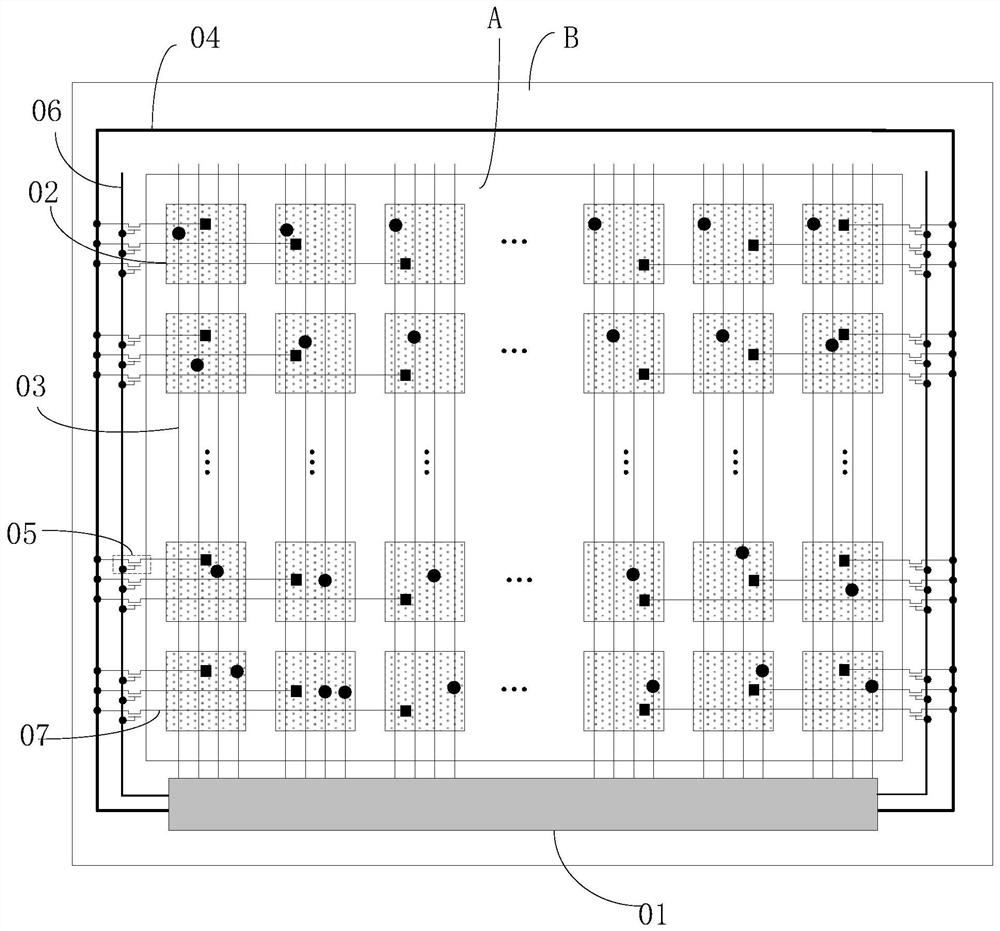 Touch display screen and display device