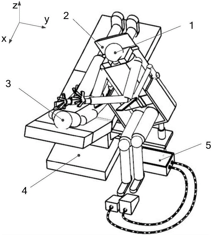 Nasal endoscope operation platform capable of adjusting postures of operator