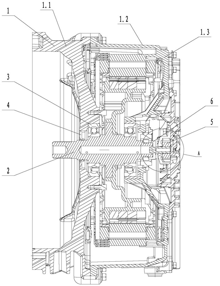 An oil-cooled motor for preventing electrical corrosion of bearings