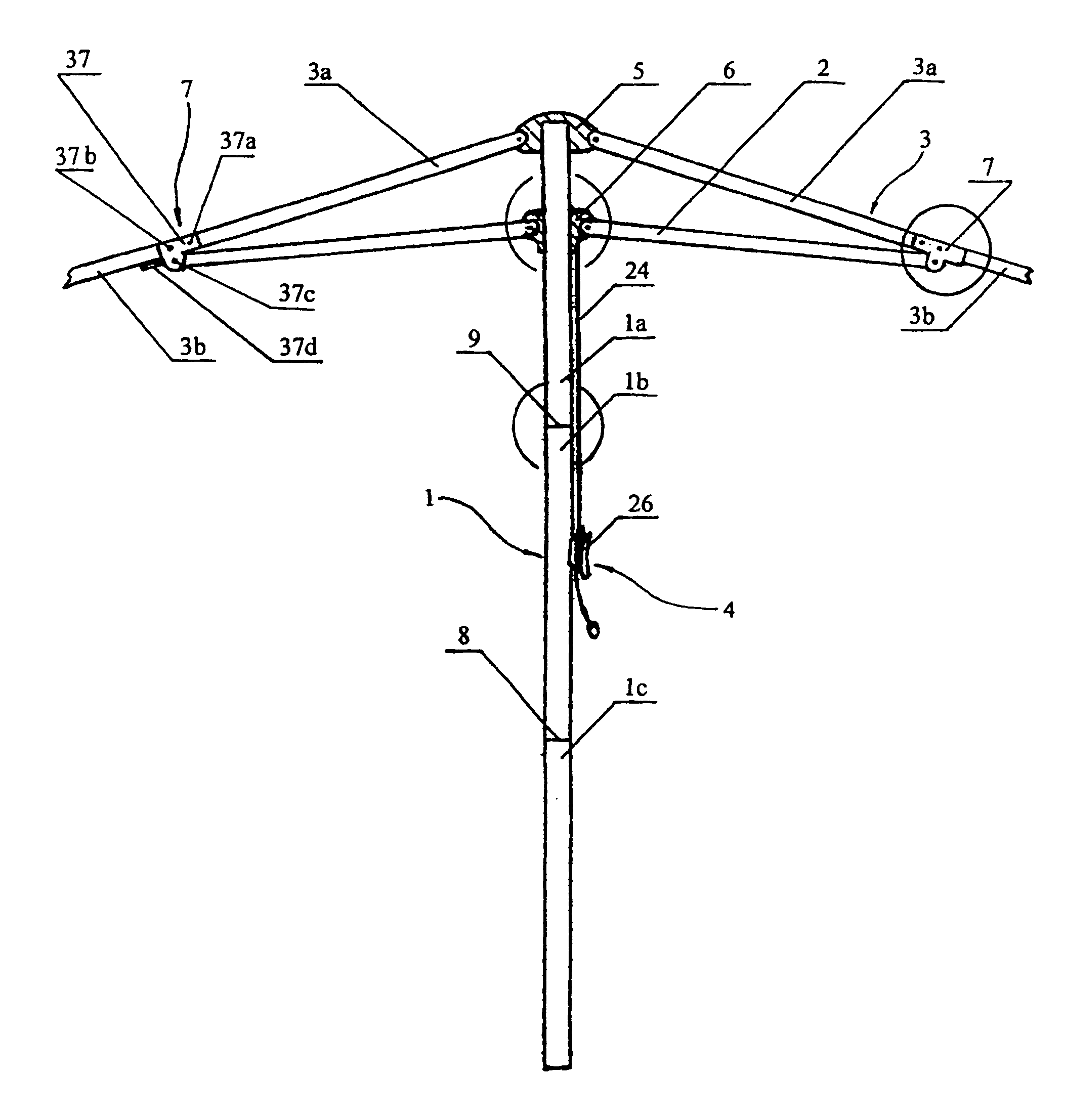 Large portable umbrella