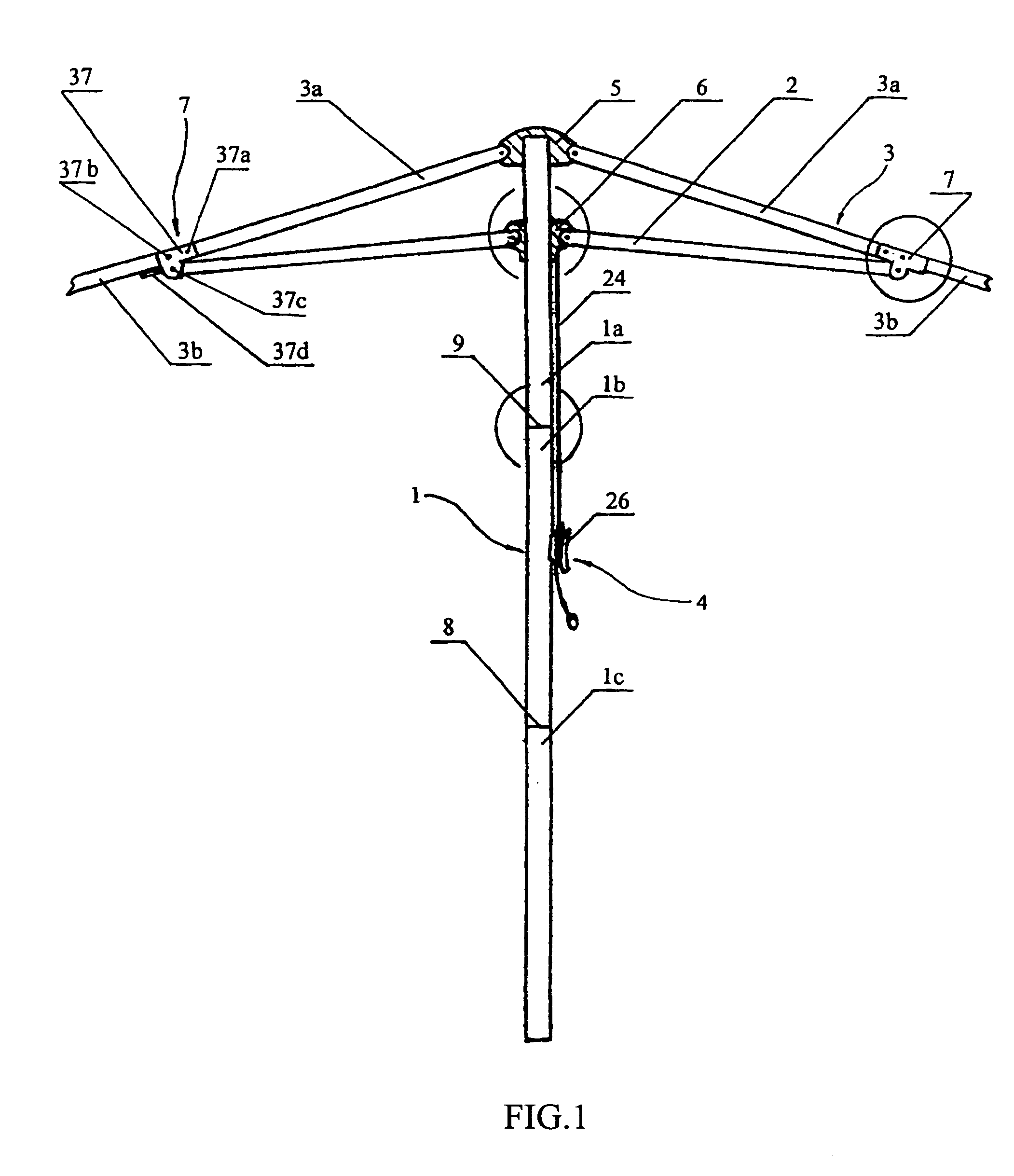 Large portable umbrella