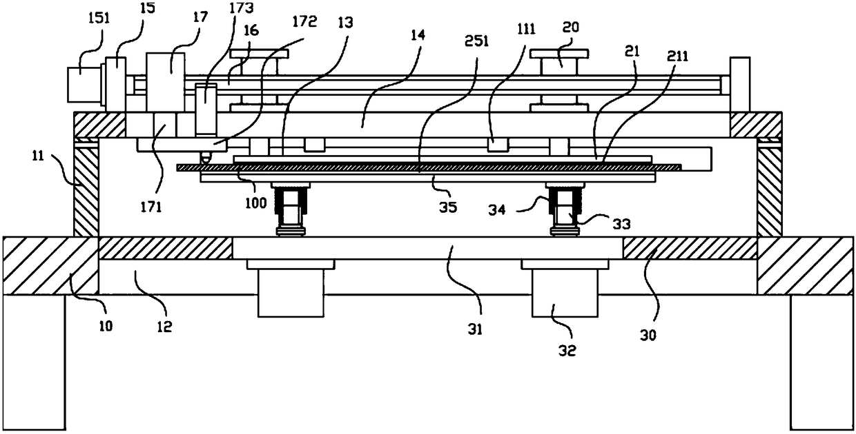 Compression-type fixing cutting mechanism for automobile steel plates