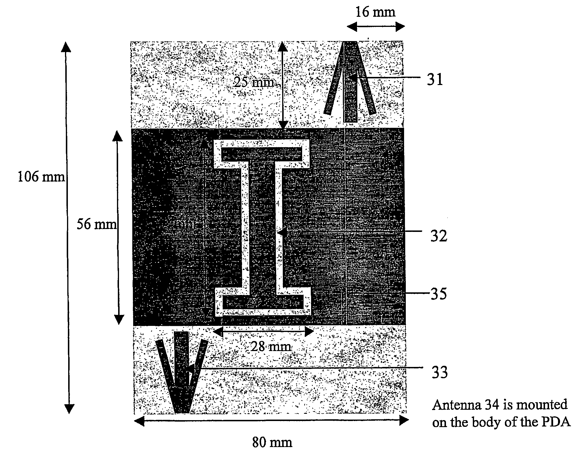 User terminal antenna arrangement for multiple-input multiple-output communications