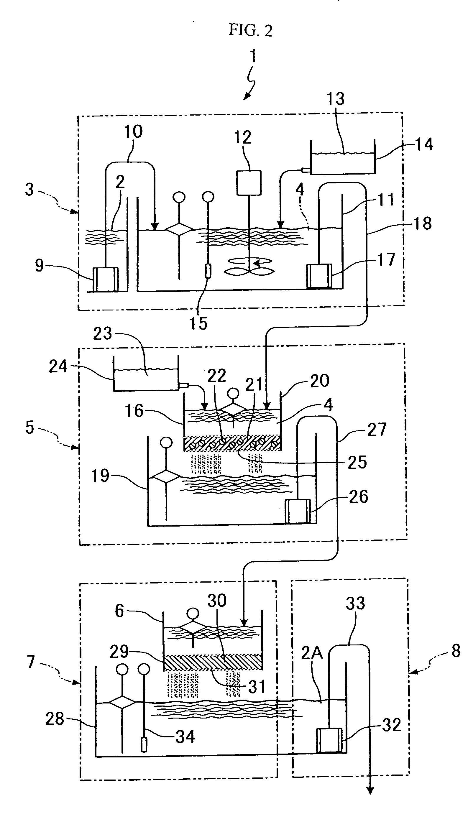 Colored wastewater discoloration method