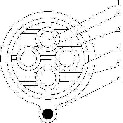 Fan suspension cable