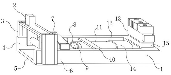 Elastic composite polyester fiber filament processing device