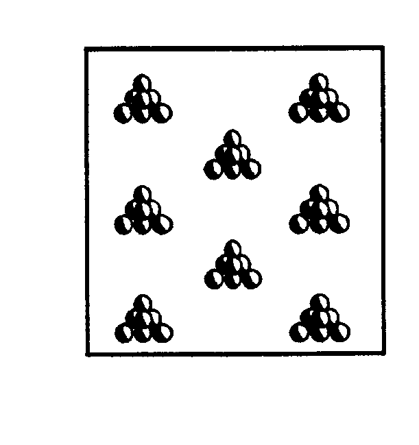 Self-organized formation of quantum dots of a material on a substrate