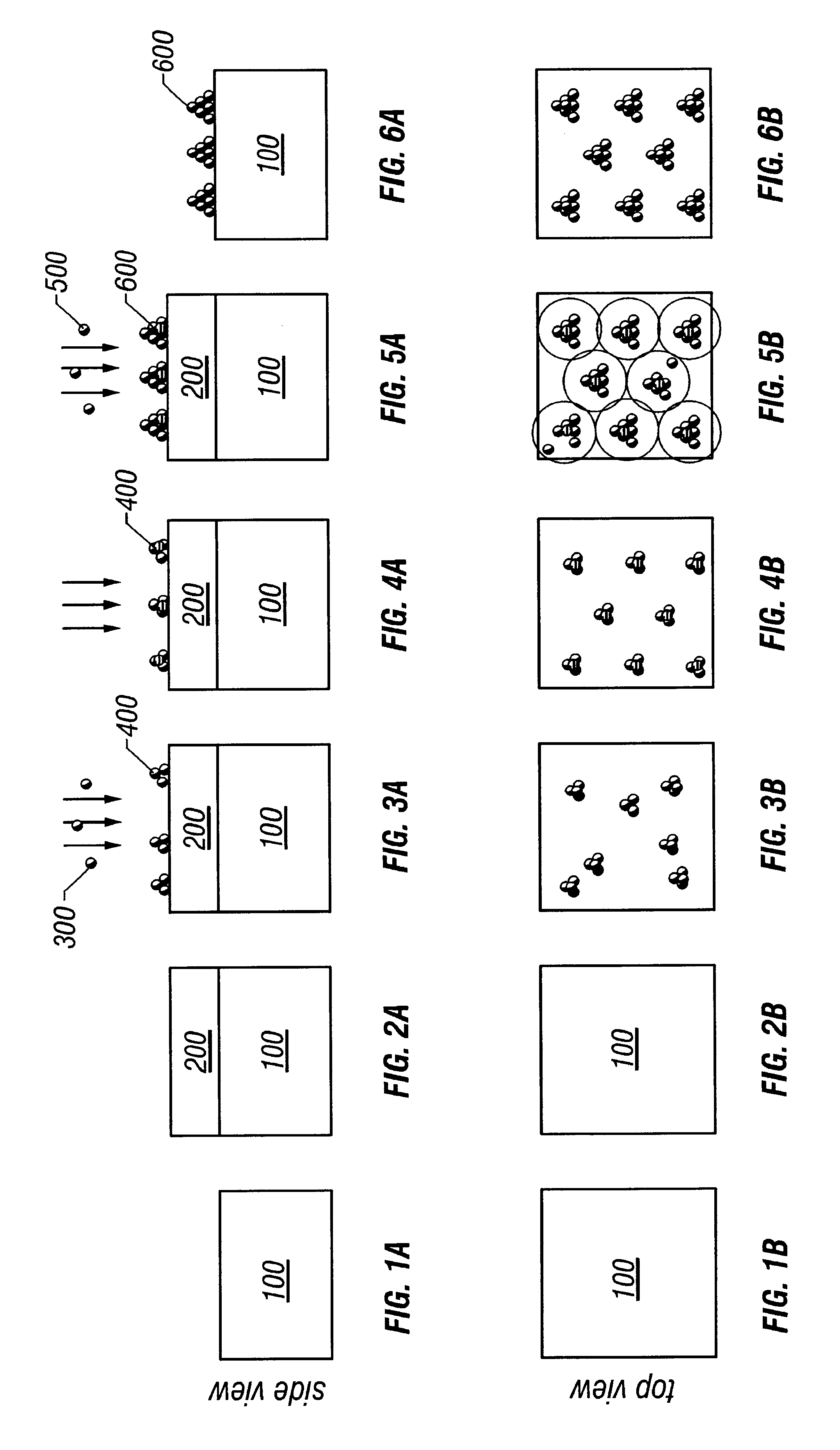 Self-organized formation of quantum dots of a material on a substrate