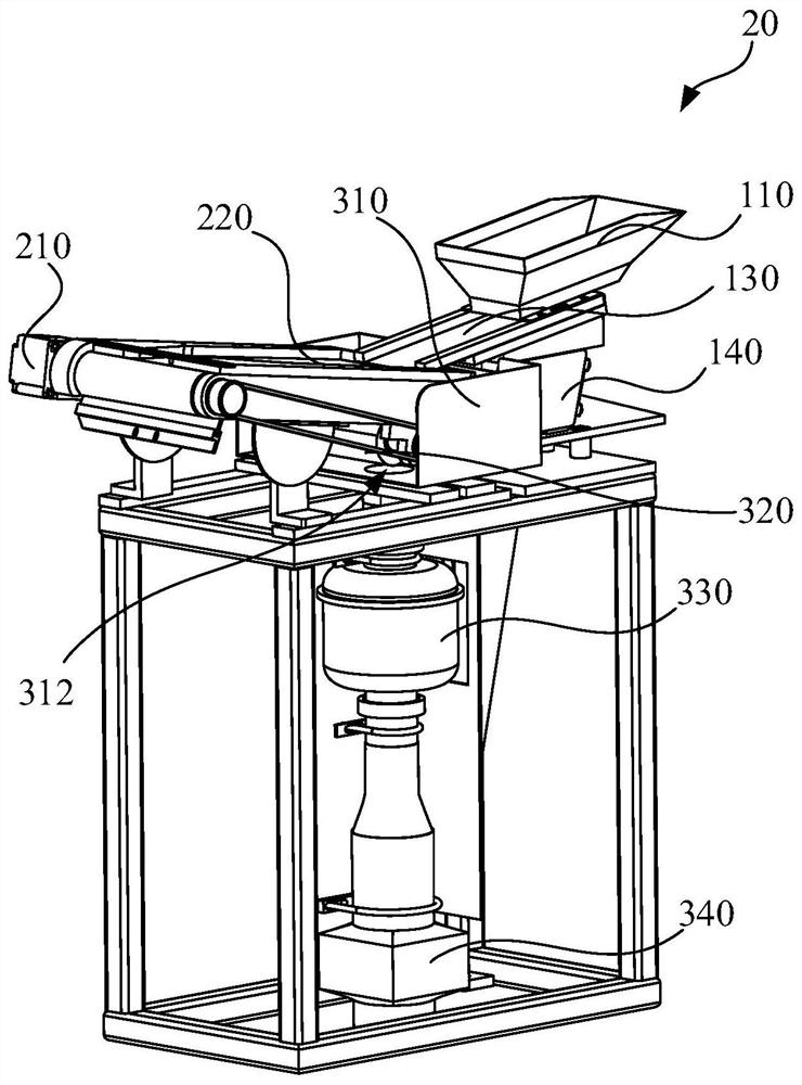 Feeding structure, feeding device and seed testing machine