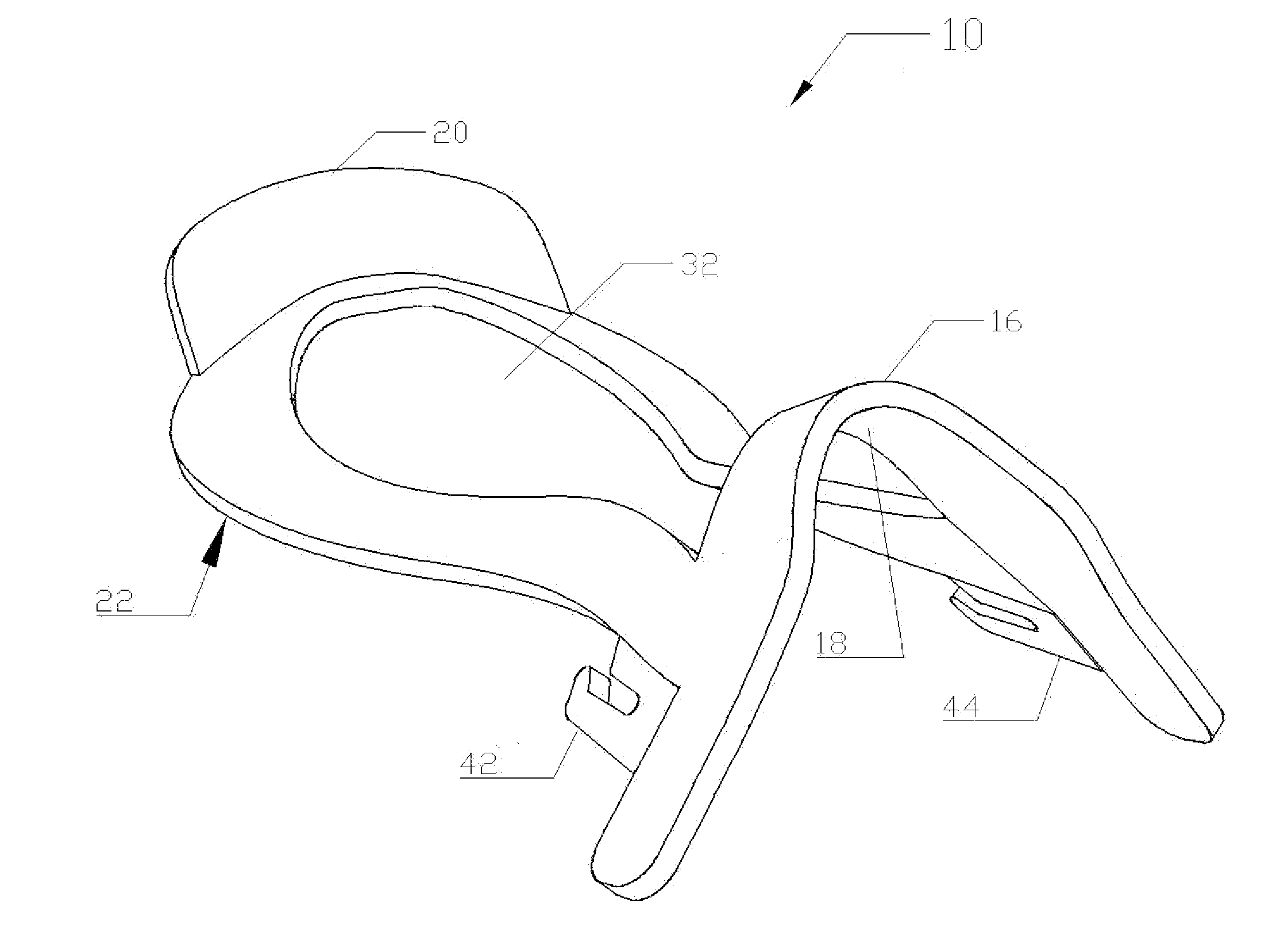 Horse saddle tree framework made of composite material