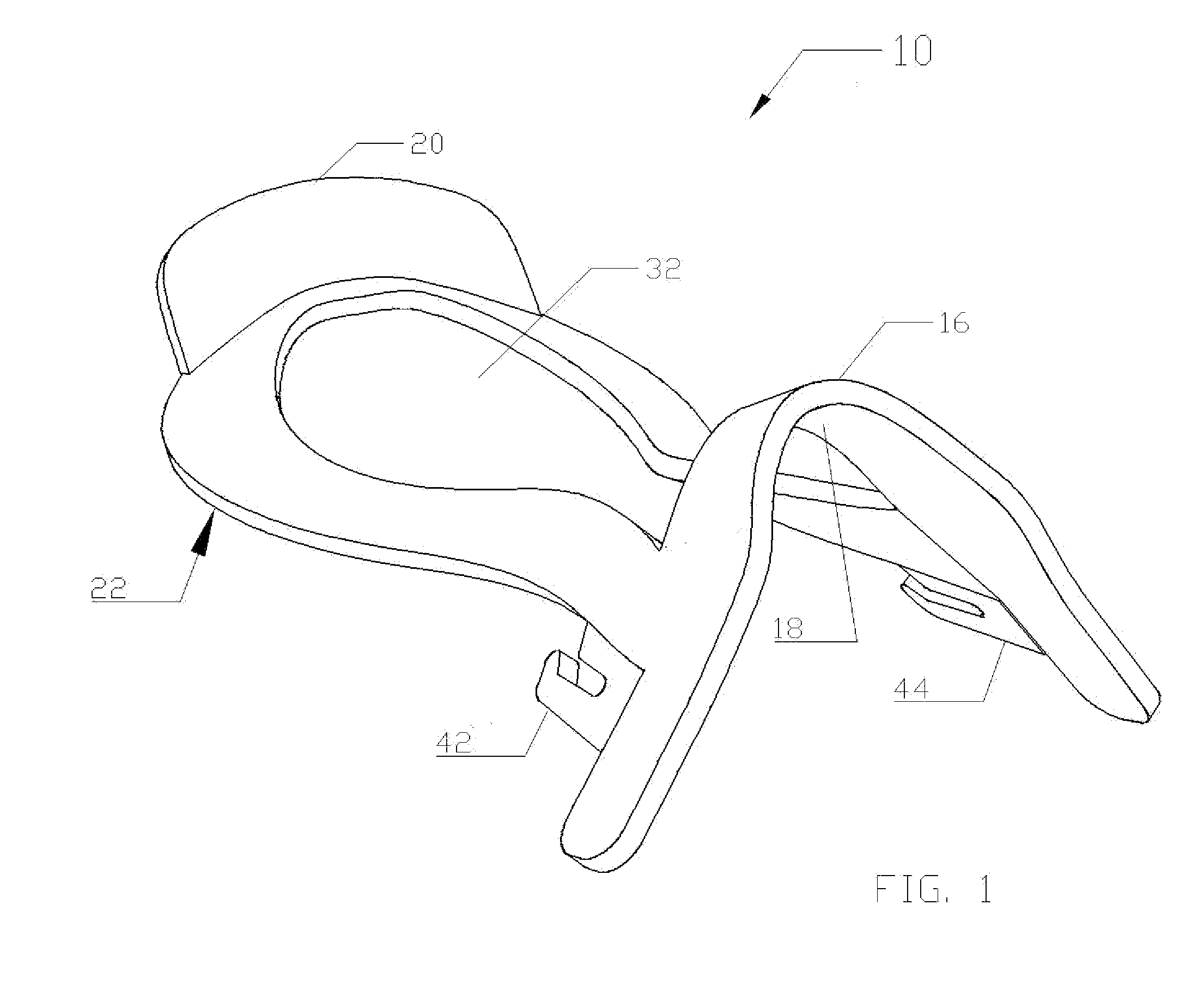 Horse saddle tree framework made of composite material