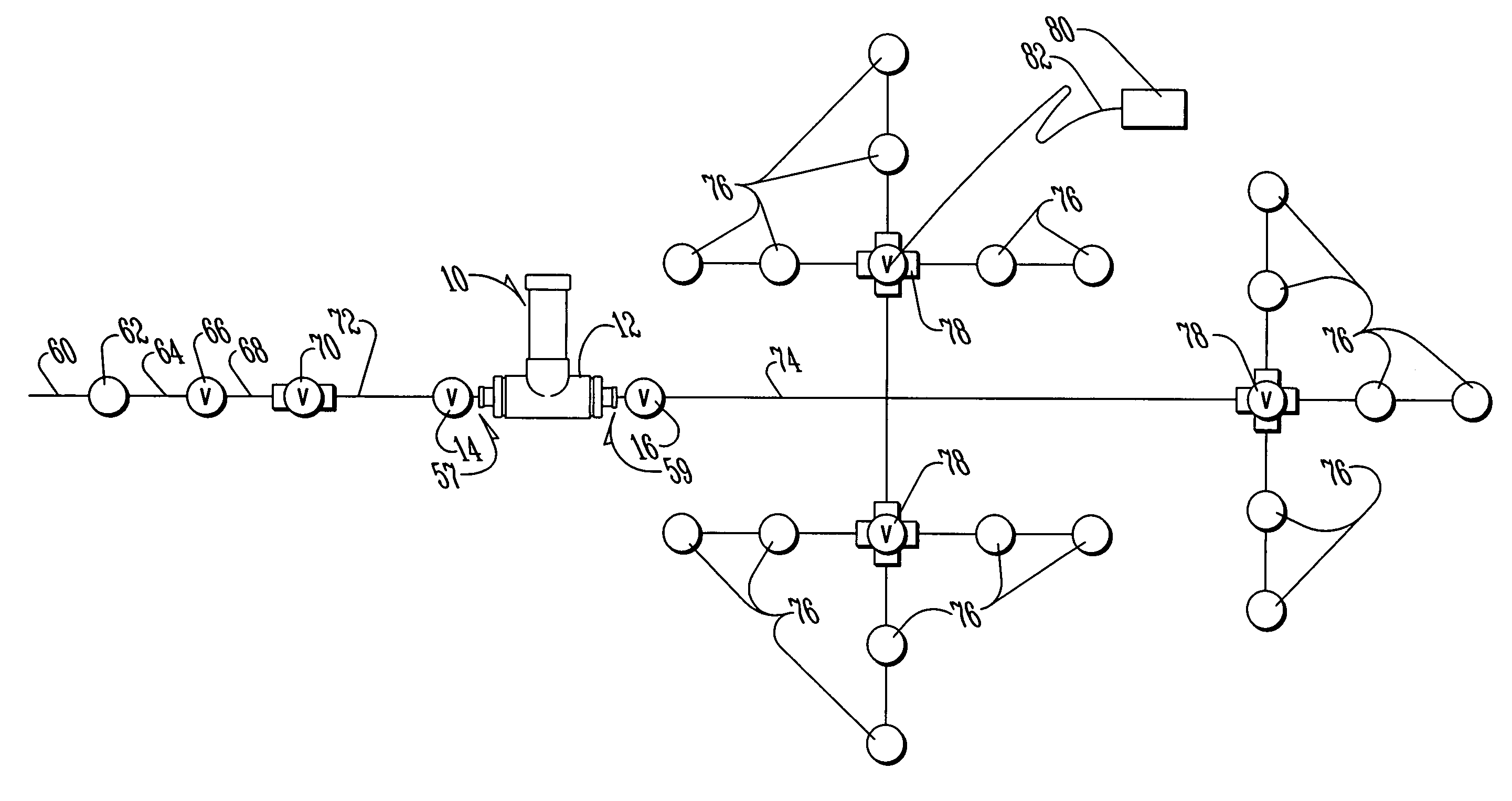 Lawn chemical application system