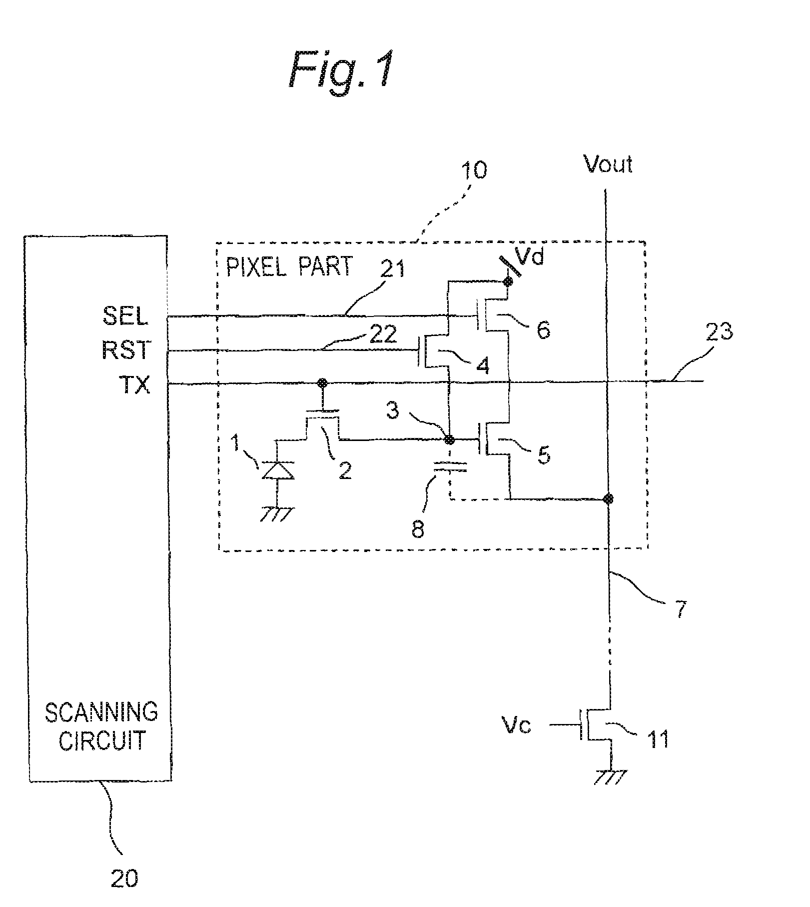 Amplification type solid-state imaging device