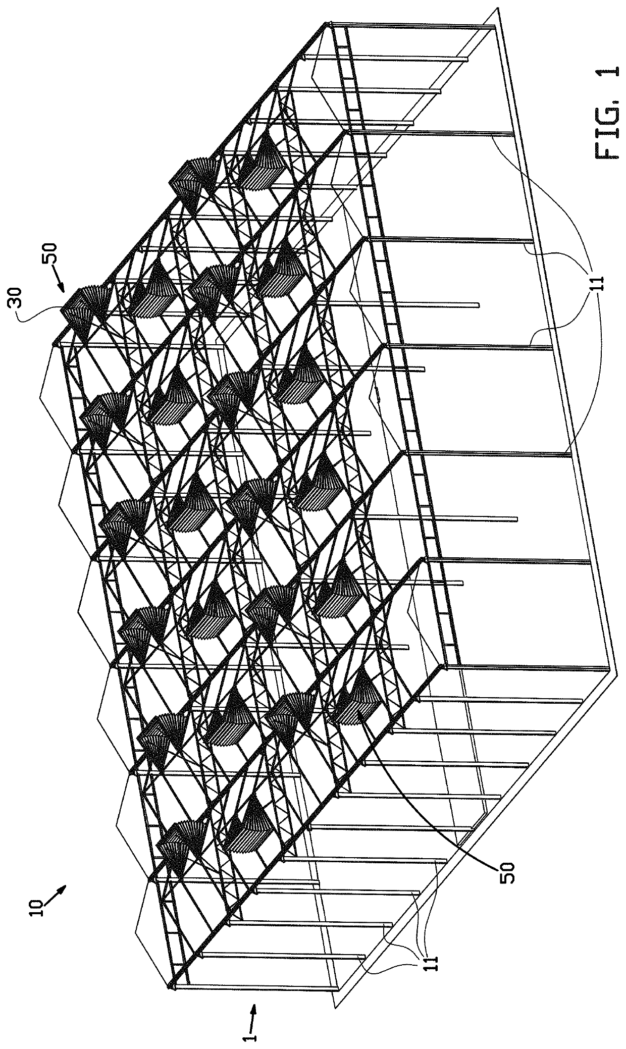 Greenhouse with netting system