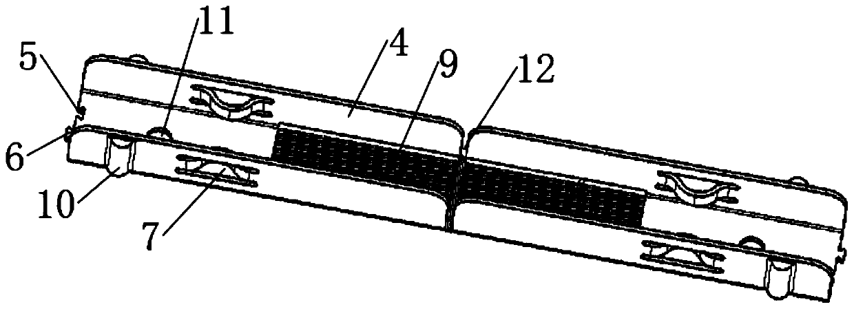 Battery pack wire harness protecting and fixing assembly