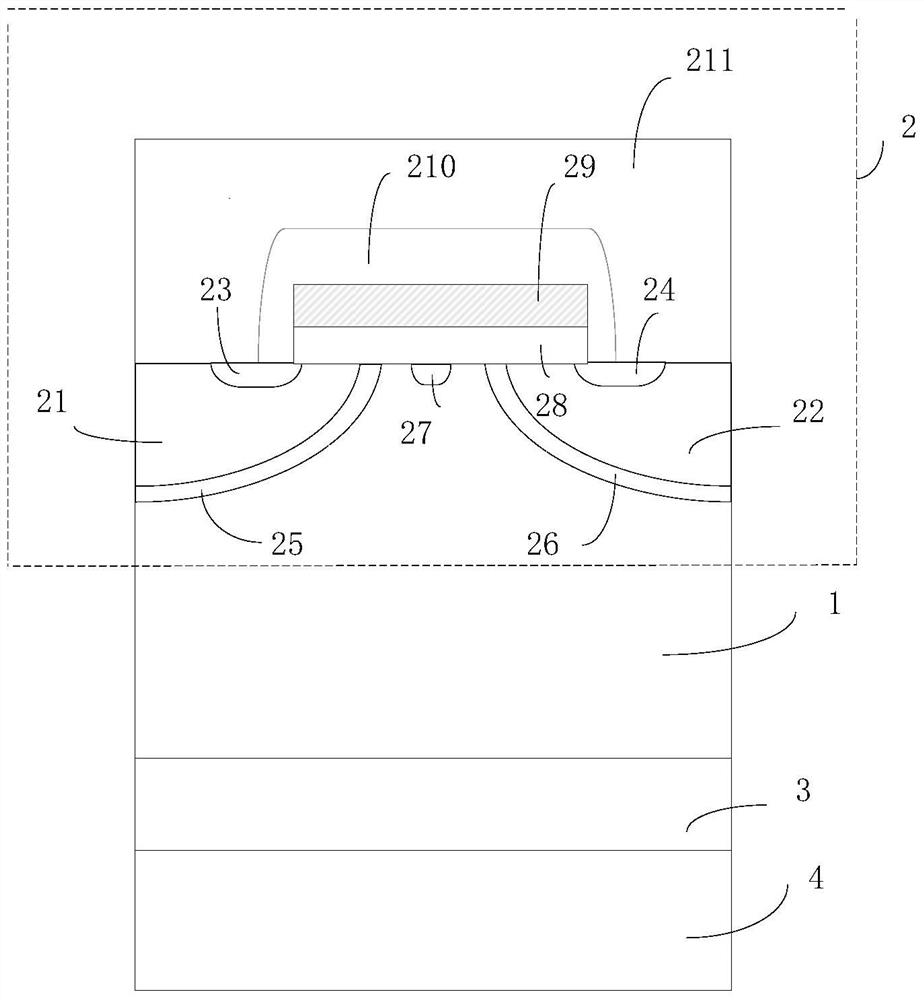 Carrier-enhanced injection igbt structure