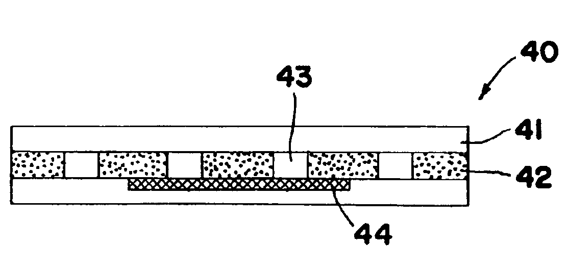 Pattern coated adhesive article